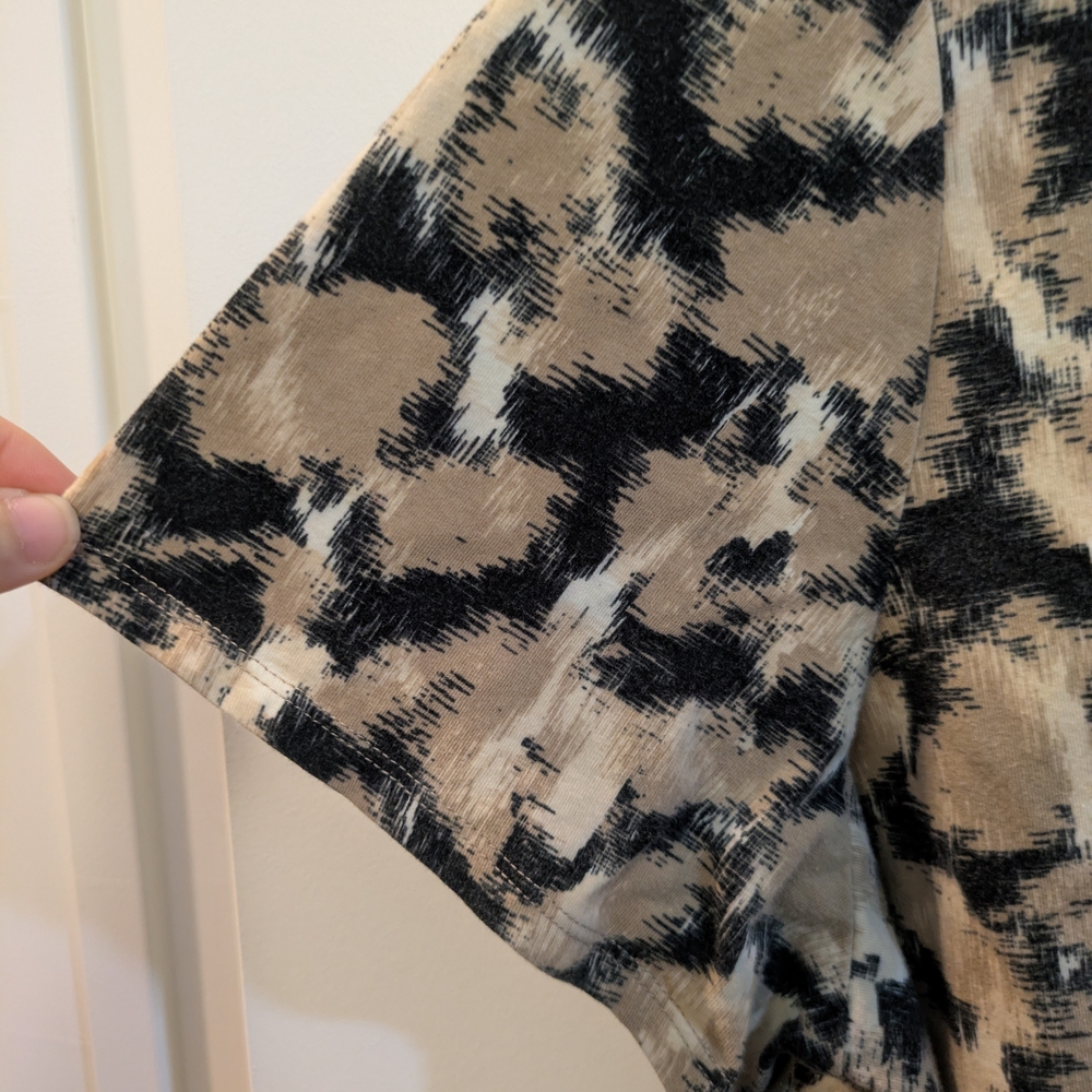 Ruby Rd. Black and Cream Patterned Blouse - image 6